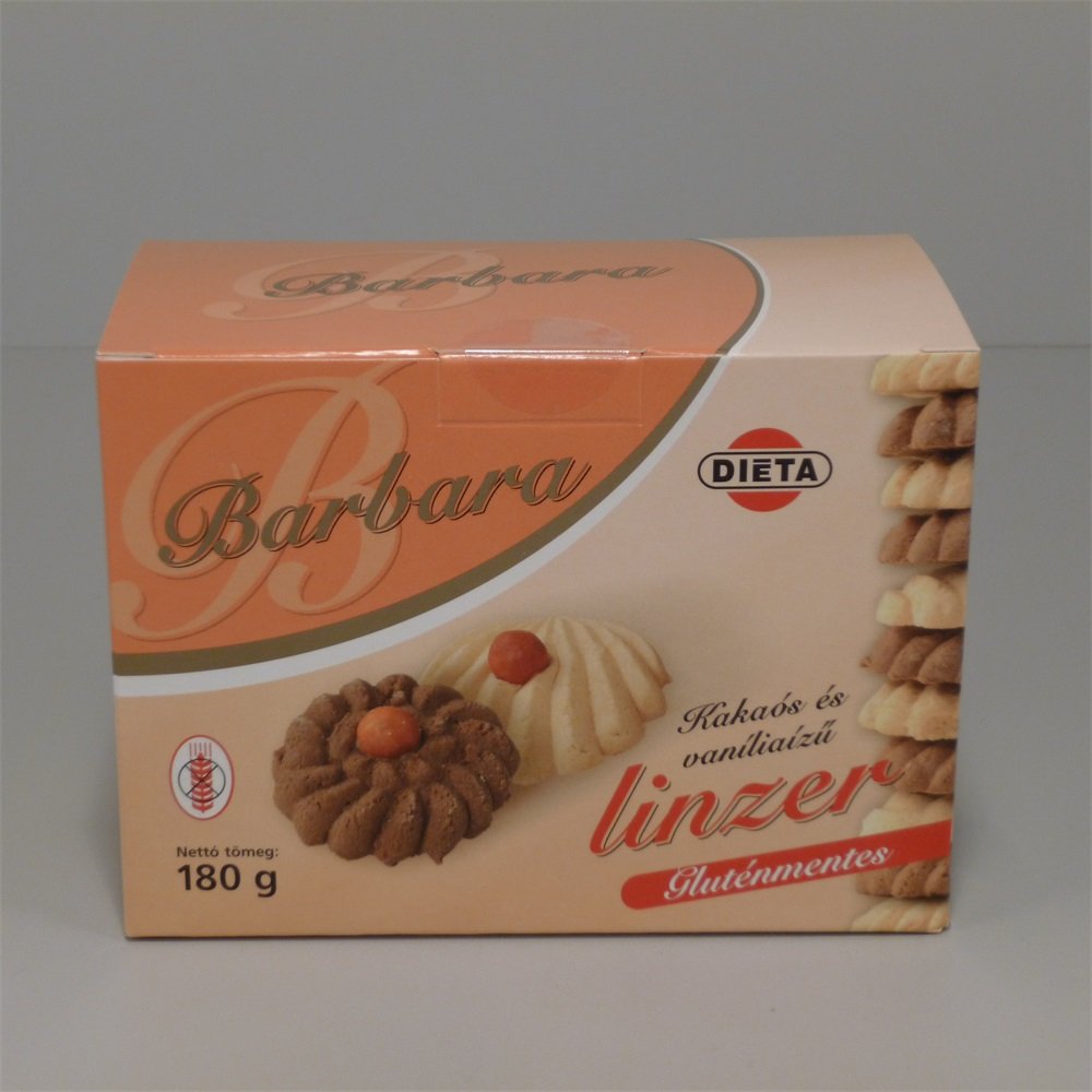 Barbara bezlepkový liniecke sušienky s príchuťou kakaa a vanilky 150 g - 13446