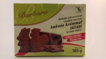 Barbara bezlepkové kakaové sušienky s kakaovou náplňou 150 g - 51477