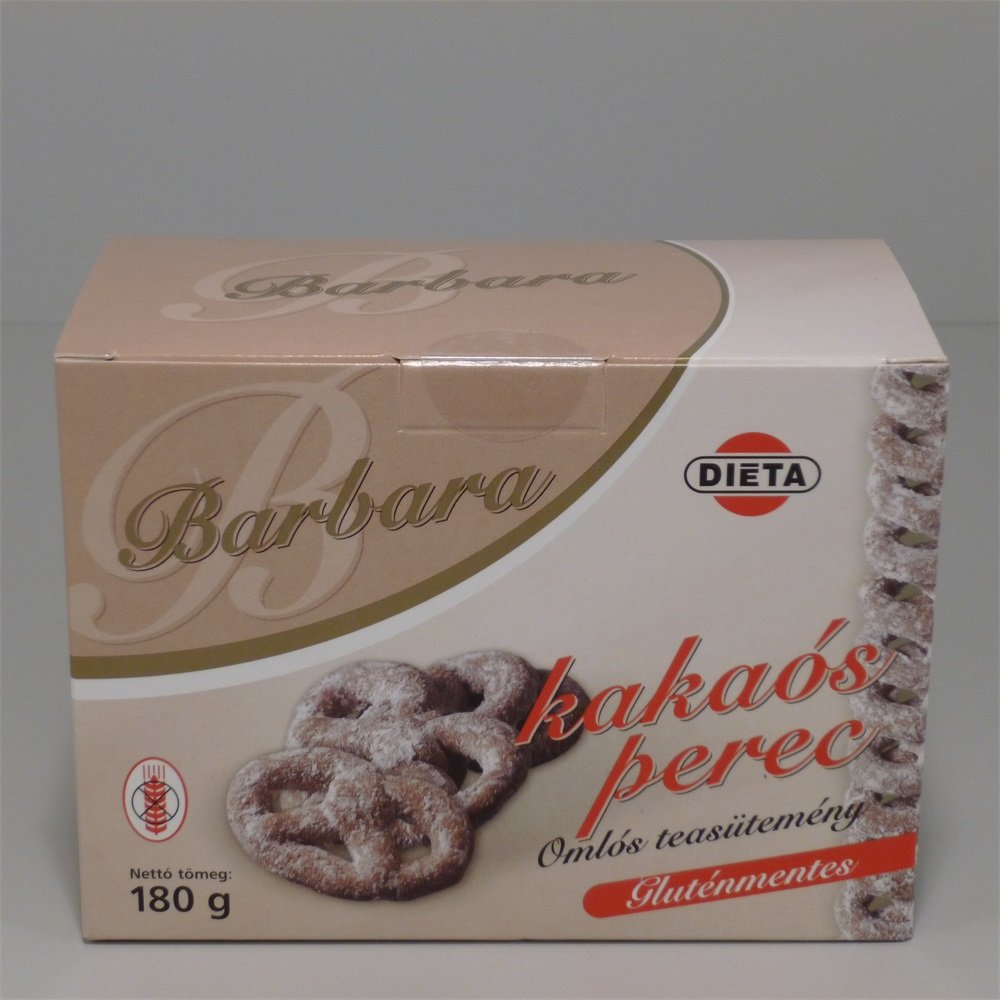 Barbara bezlepkový kakaový praclík 150 g - 13445