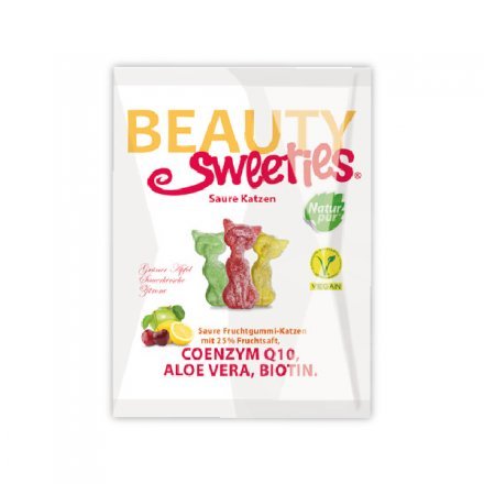 Beauty Sweeties bezlepkové vegánske gumové mačičky 125 g - 49991