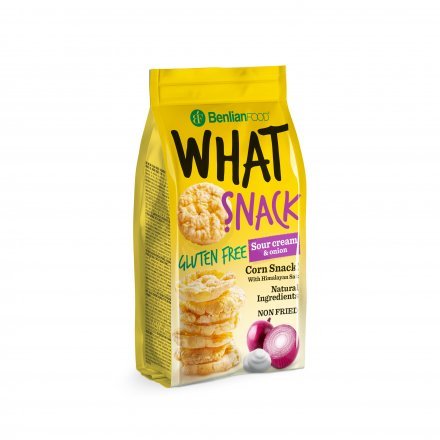 Benlian What Snack bezlepková pufovaná kukurica so smotanou a cibuľou 50 g - 53596