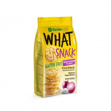 Benlian What Snack bezlepková pufovaná kukurica so smotanou a cibuľou 50 g - 53596