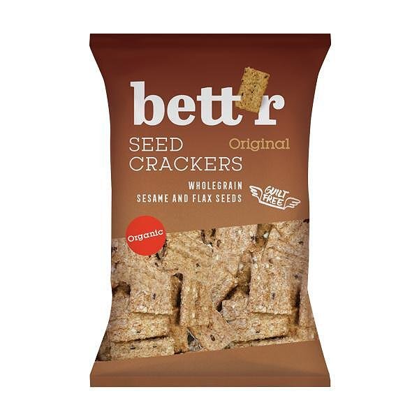 Bettr bio vegánske celozrnné krekery so soľou 150 g - 93244