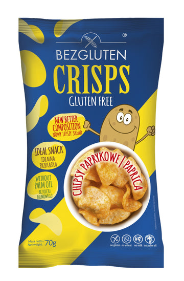 Bezgluten chipsy s paprikou 70 g - 53640
