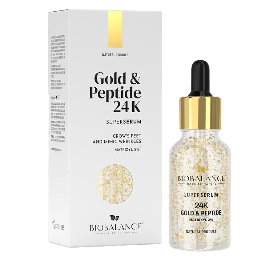 Biobalance super sérum na tvár s 24-karátovým zlatom a peptidmi 30 ml - 93986