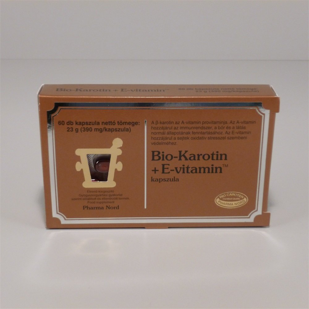 Pharma Nord Bio-karotén vitamín e kapsuly 60 kapsúl - 19947