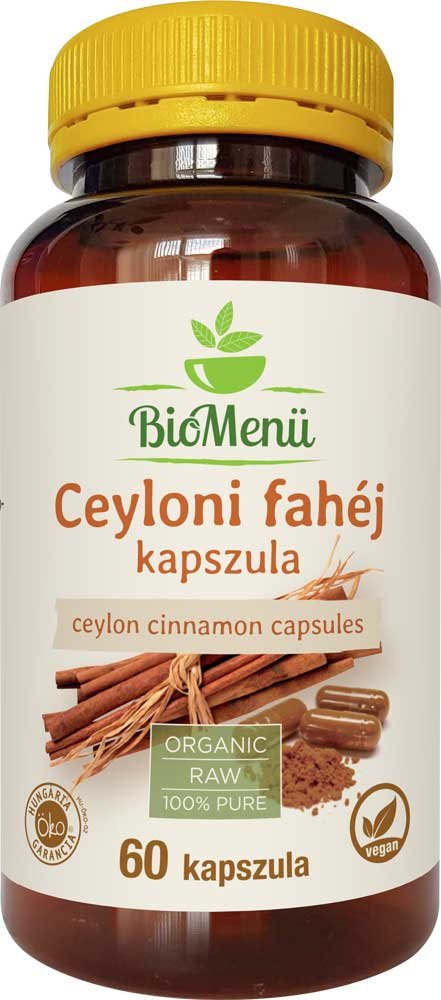 BioMenü organická cejlónska škorica 60 kapsúl - 84757