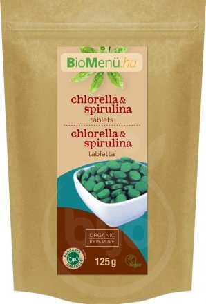 BioMenü organické tablety s chlorellou a spirulinou 125 g - 56364