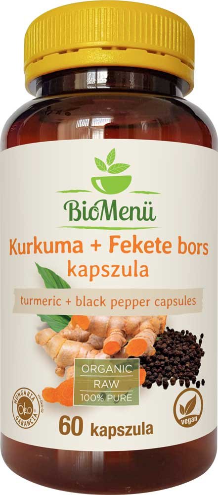 BioMenü Organic Kurkuma čierne korenie 60 kapsúl - 84758