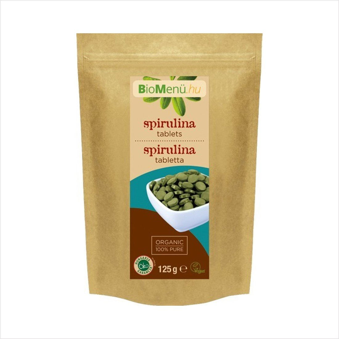 BioMenü organické tablety spirulina 250 ks 125 g - 48449