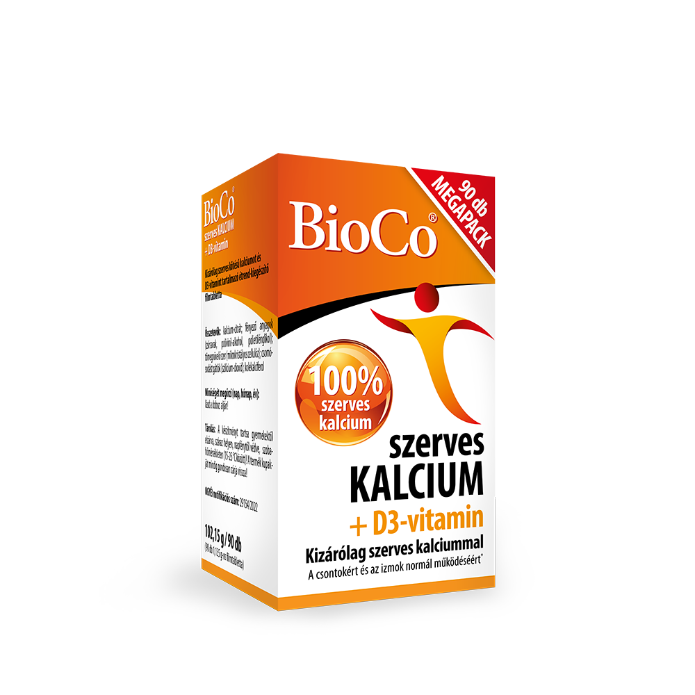 Bioco organický vápnik vitamín d3 megapack 90 tabliet - 95289