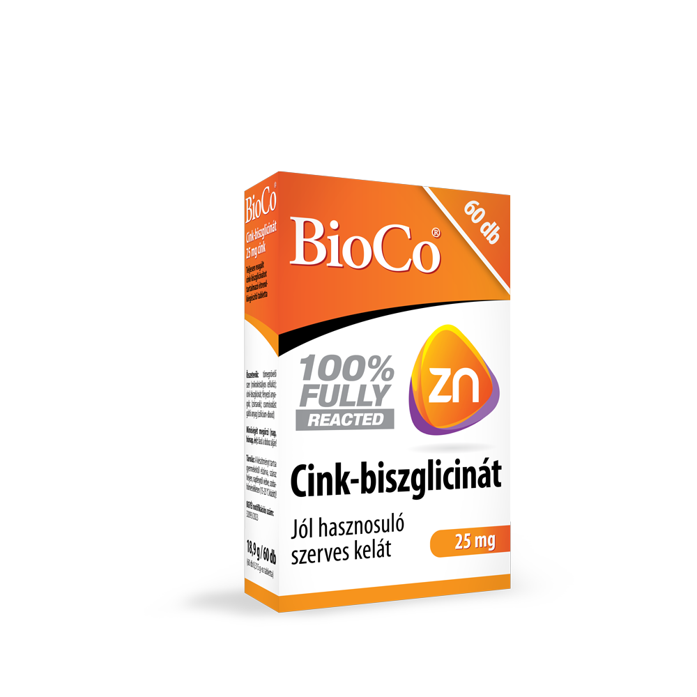 Bioco Bisglycinát zinočnatý 25 mg tablety 60 kusov - 94486