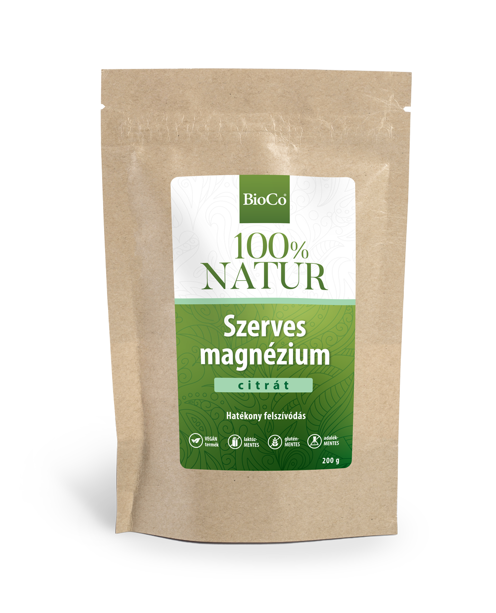 Bioco 100% prírodný organický horčík v prášku 200 g - 94485