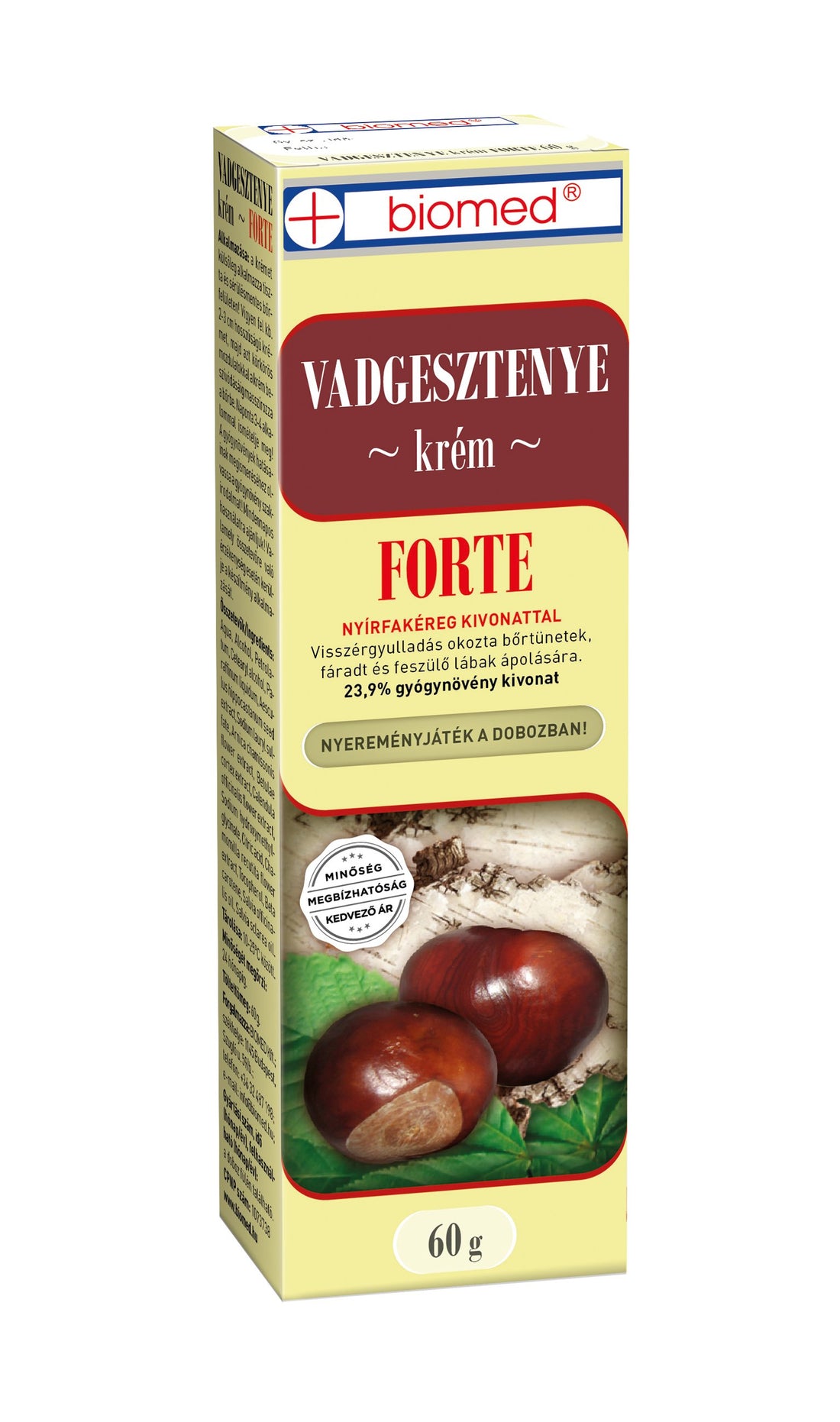 Biomed gaštanový krém forte 60 g - 29026