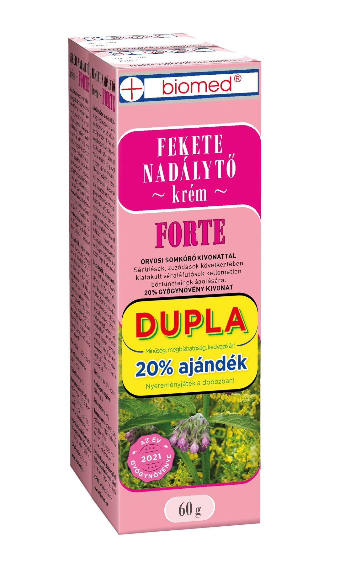 Biomed Kostihoj lekársky krém forte dvojitý 2x60g 120 g - 88542