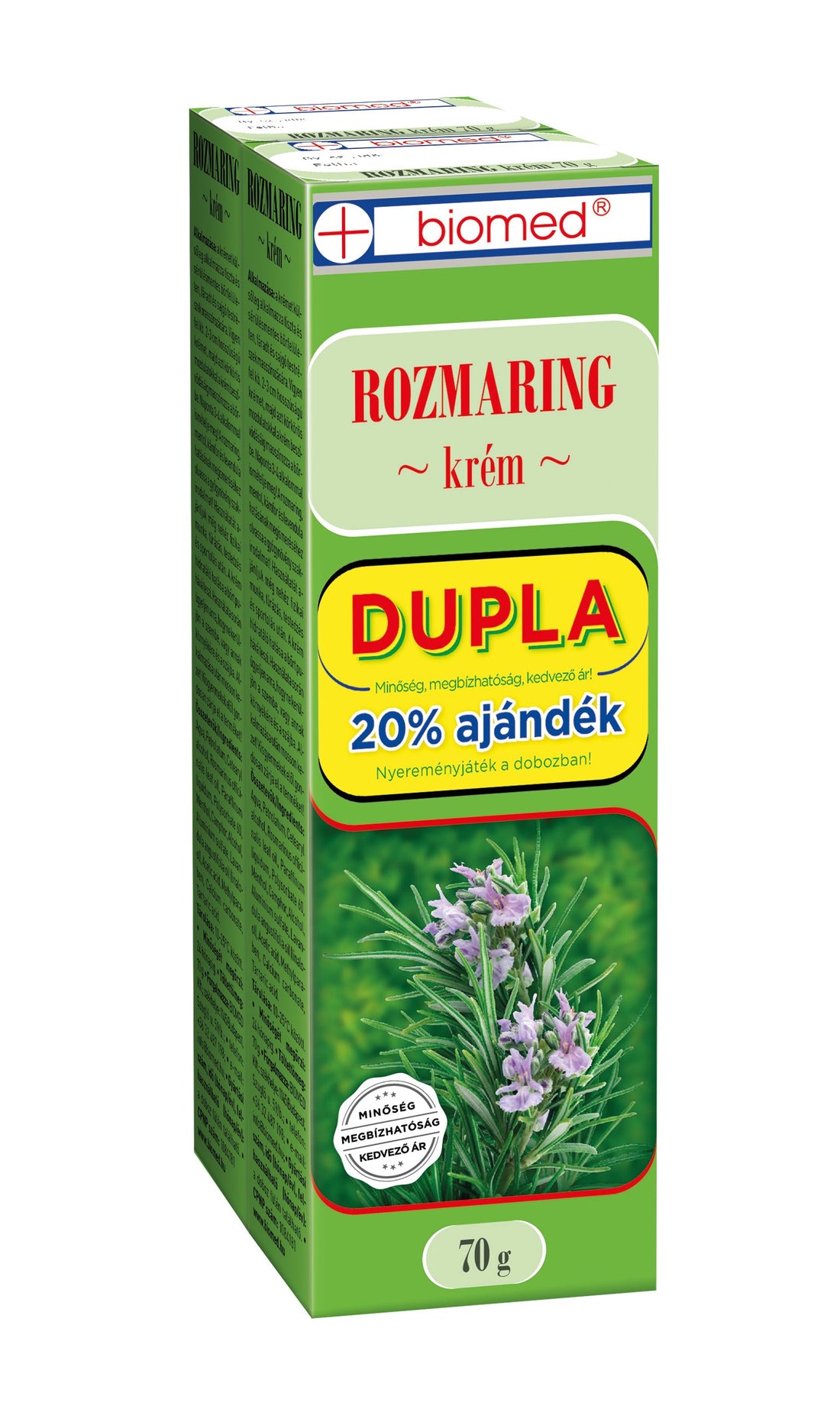 Biomed rozmarínový krém dvojitý 140 g - 14537