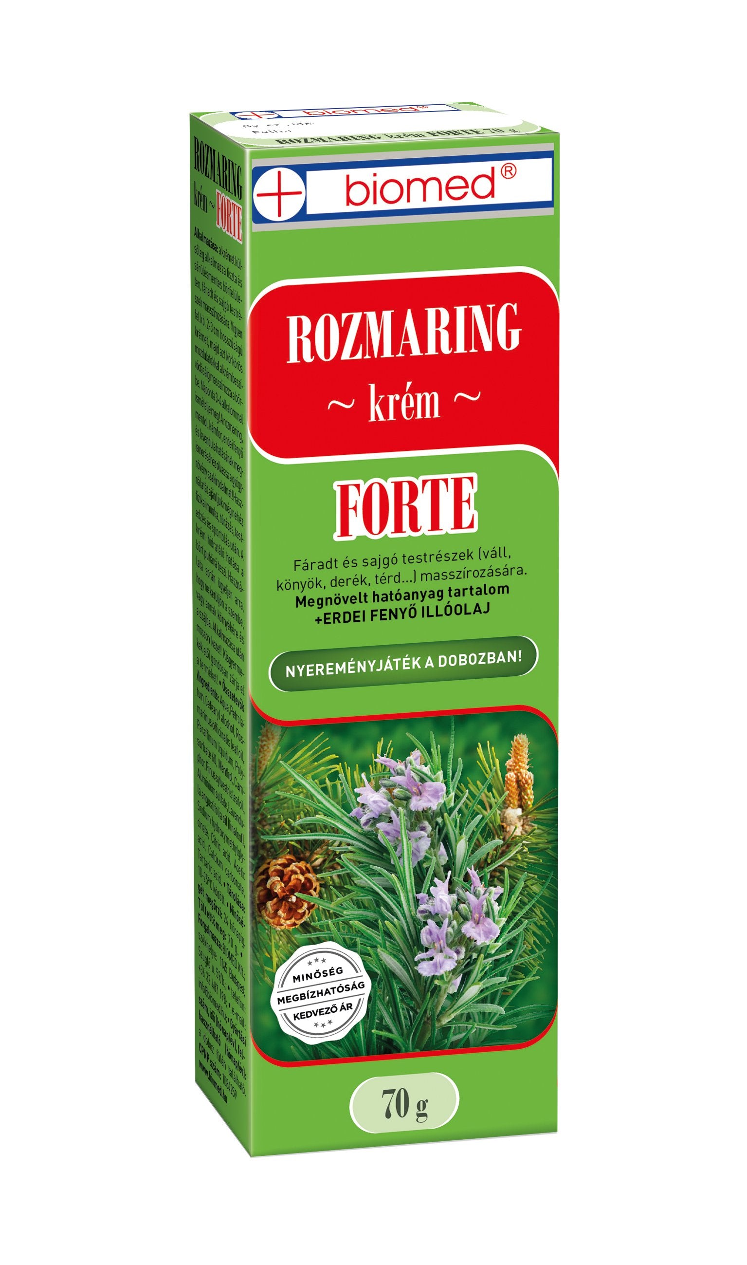 Biomed rozmarínový krém forte 70 g - 14538