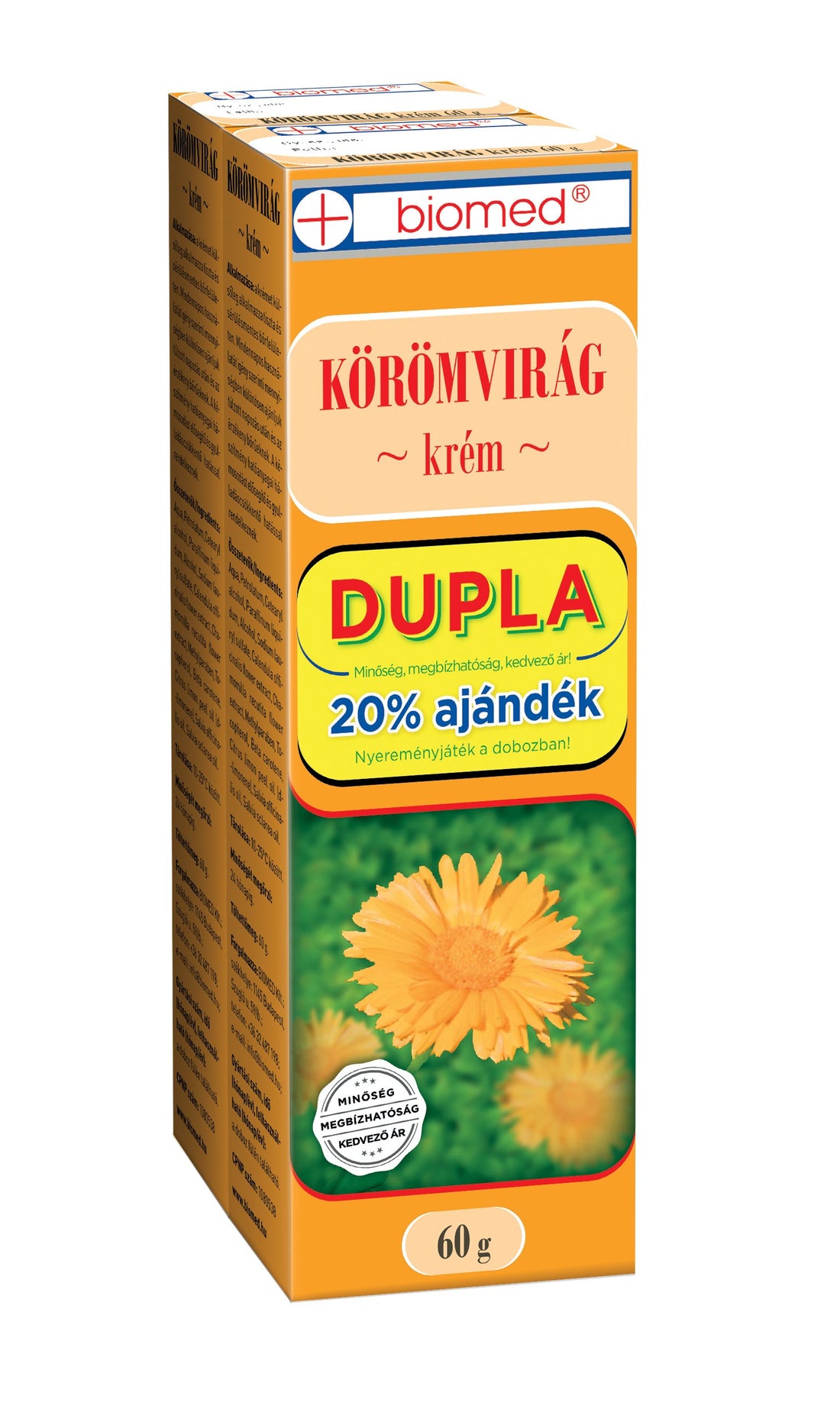 Biomed Nechtík lekársky krém dvojitý 2x60 g 120 g - 14533
