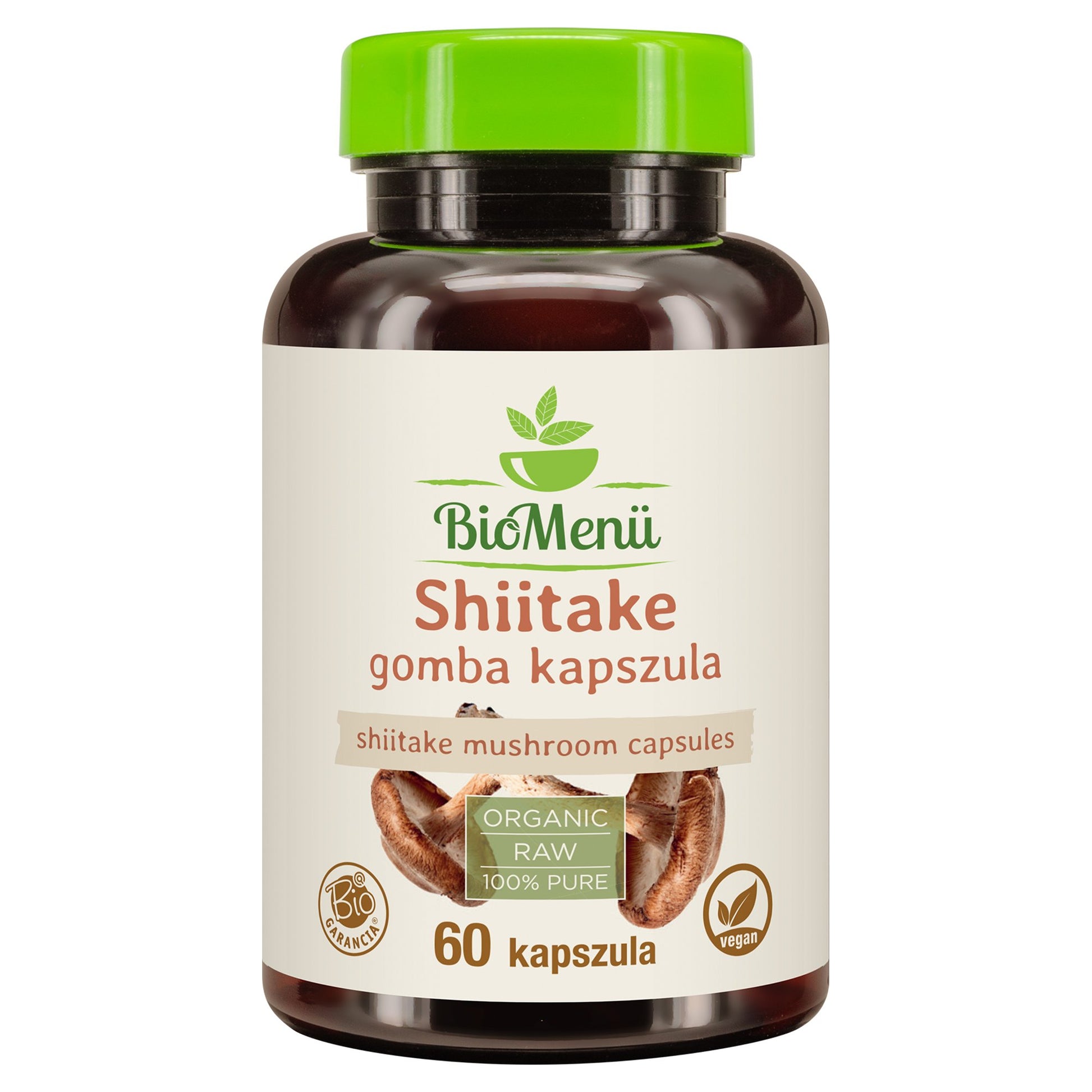 BioMenü Organic Shiitake Mushroom Capsules 60 kapsúl - 96564