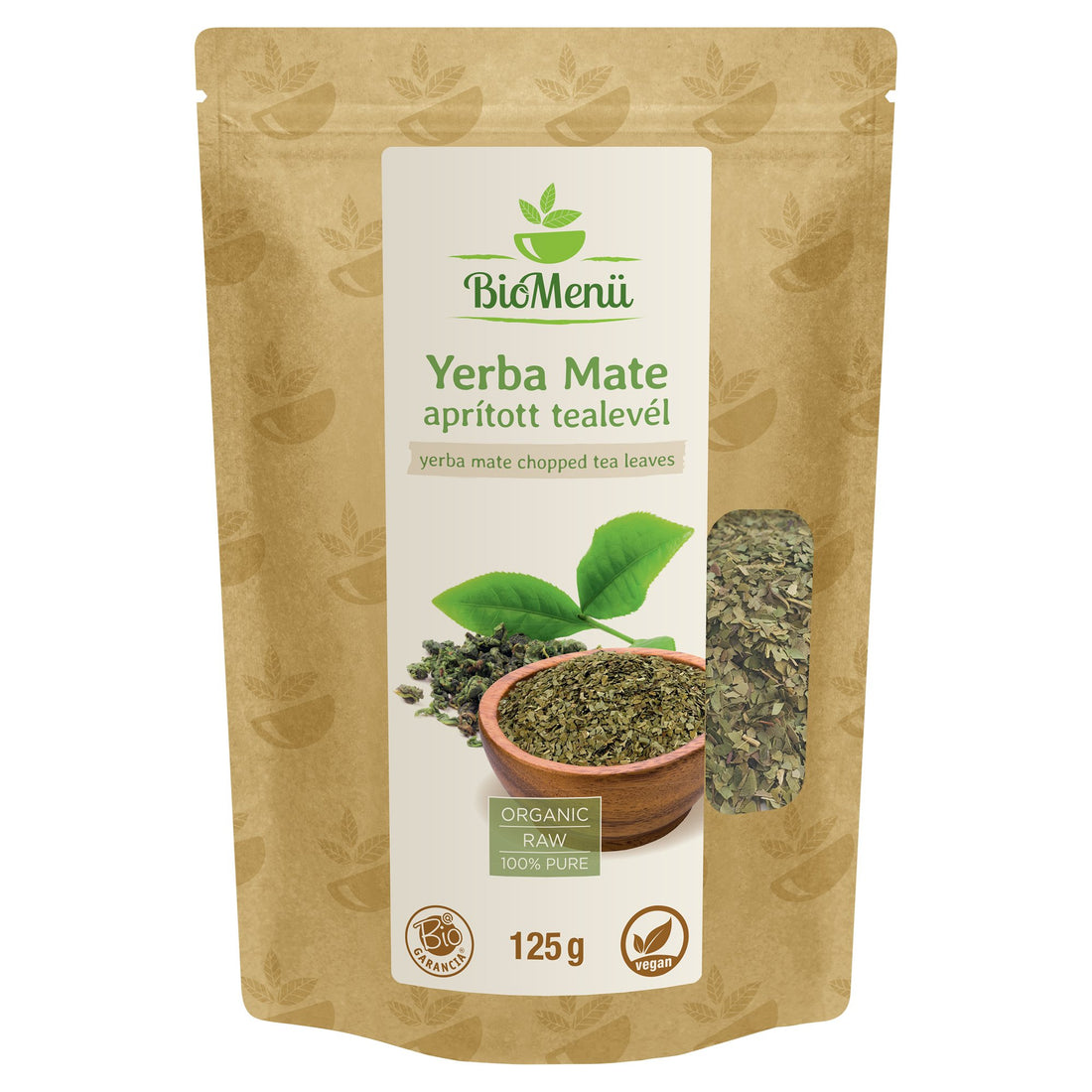 BioMenü bio yerba mate drvené čajové lístky 125 g - 96557