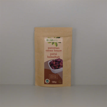 BioMenü bio peruánske kakaové bôby 125 g - 42912