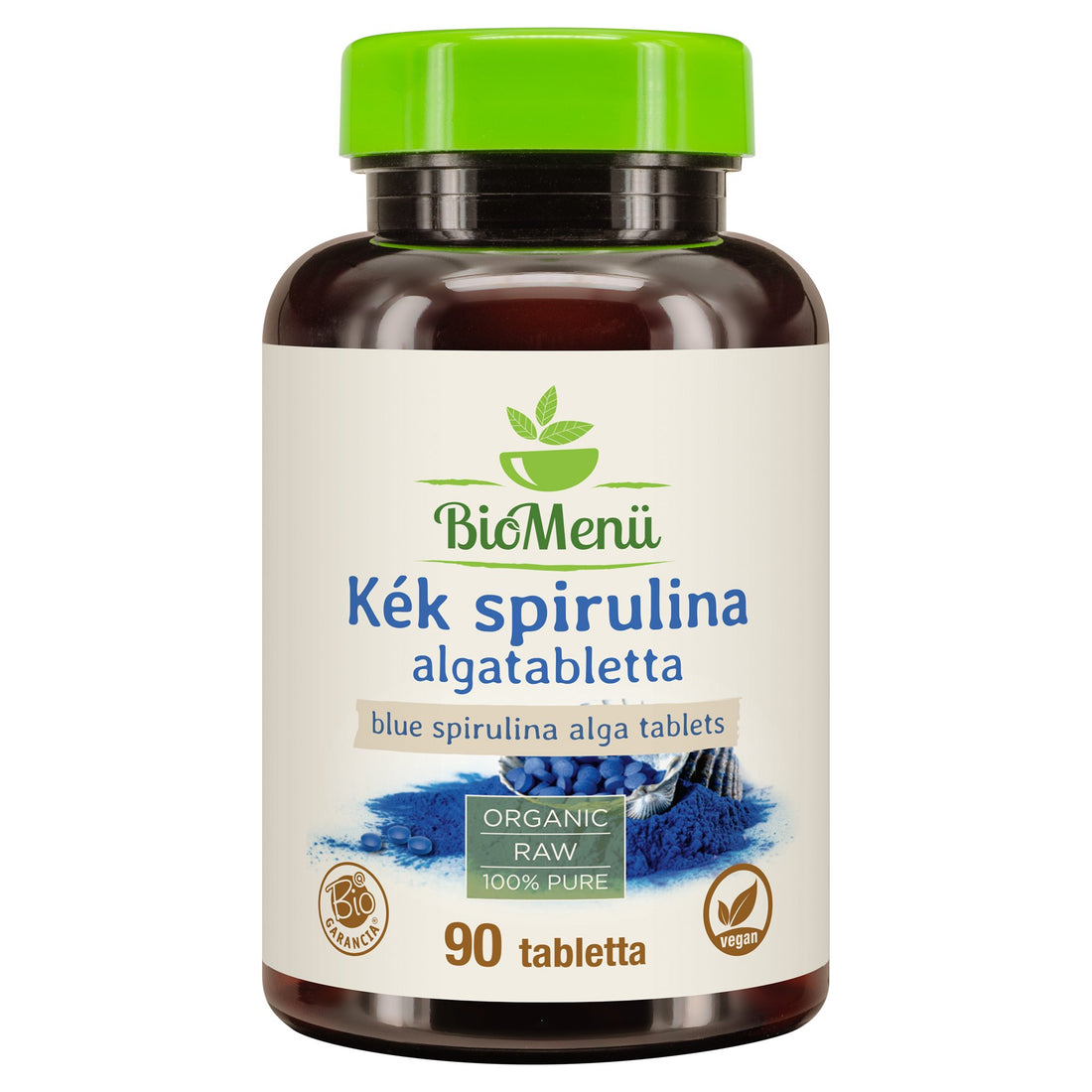 BioMenü Organic Blue Spirulina Algae Capsules 90 kapsúl - 96562