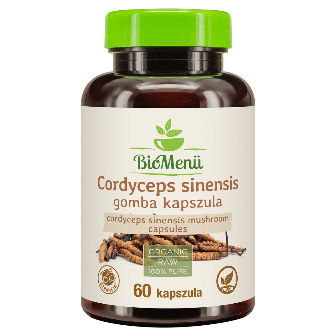 BioMenü organické huby cordyceps sinensis 60 kapsúl - 96559