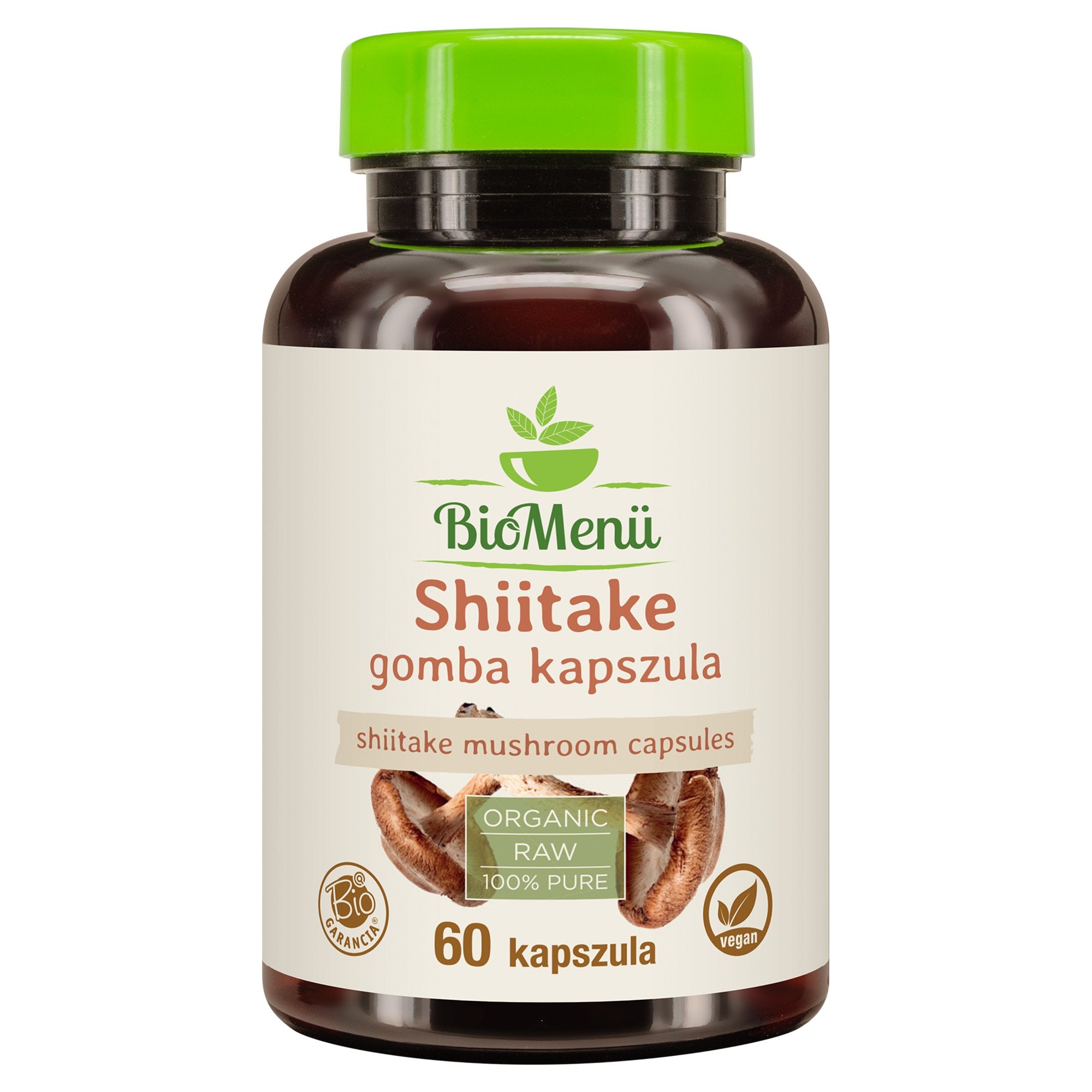 BioMenü Organic Shiitake Mushroom Capsules 60 kapsúl - 96564
