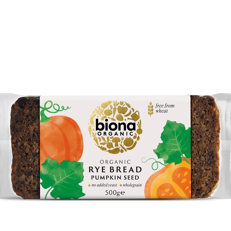 Biona bio ražný chlieb s tekvicovými semienkami 500 g - 89903