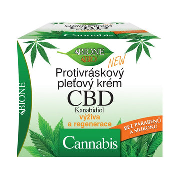 Bione cbd cannabis krém proti vráskam na tvár 51 ml - 90136
