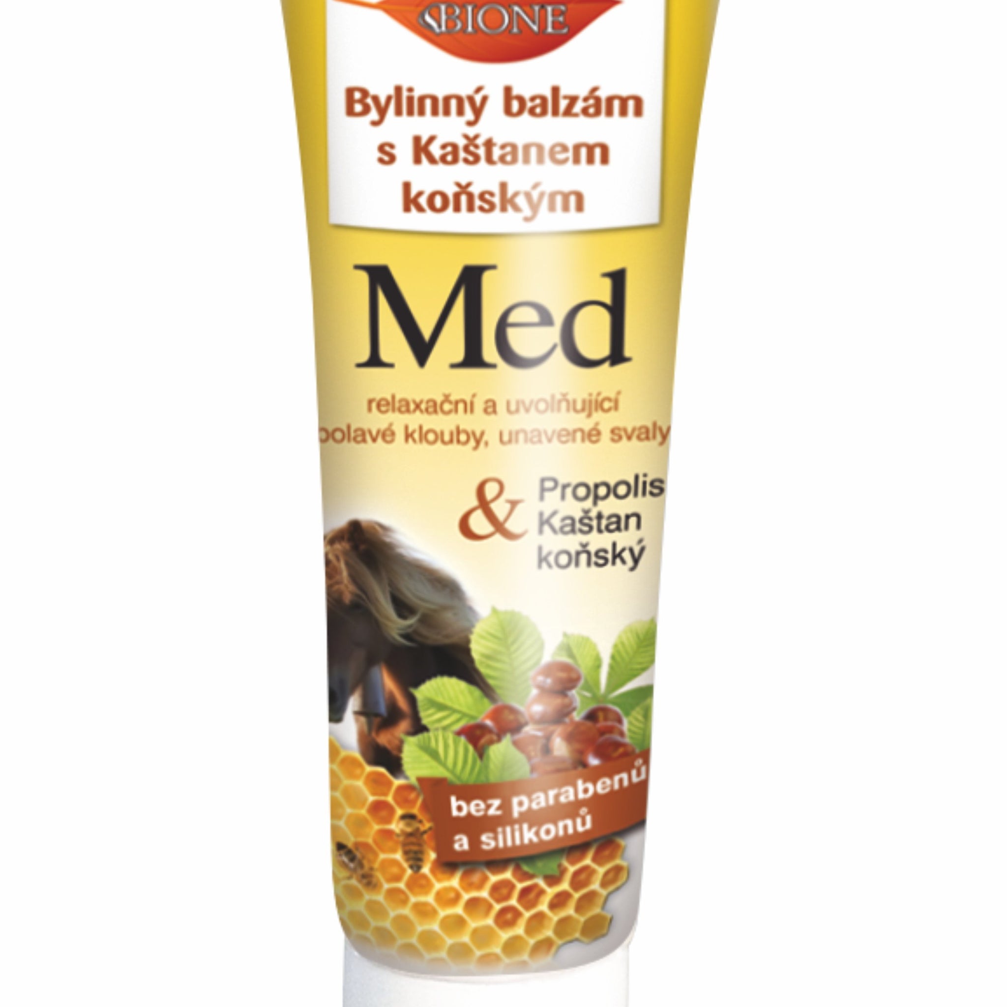 Bione bylinný balzam med Q10 s pagaštanom konským a propolisom 300 ml - 84748