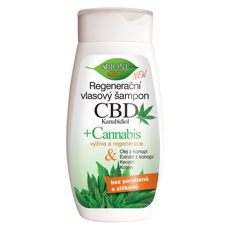 Bione cbd + konopný regeneračný šampón 260 ml - 90138