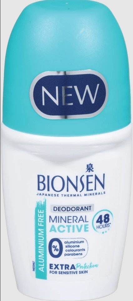 Bionsen deo roll-on mineral active 50 ml - 91016