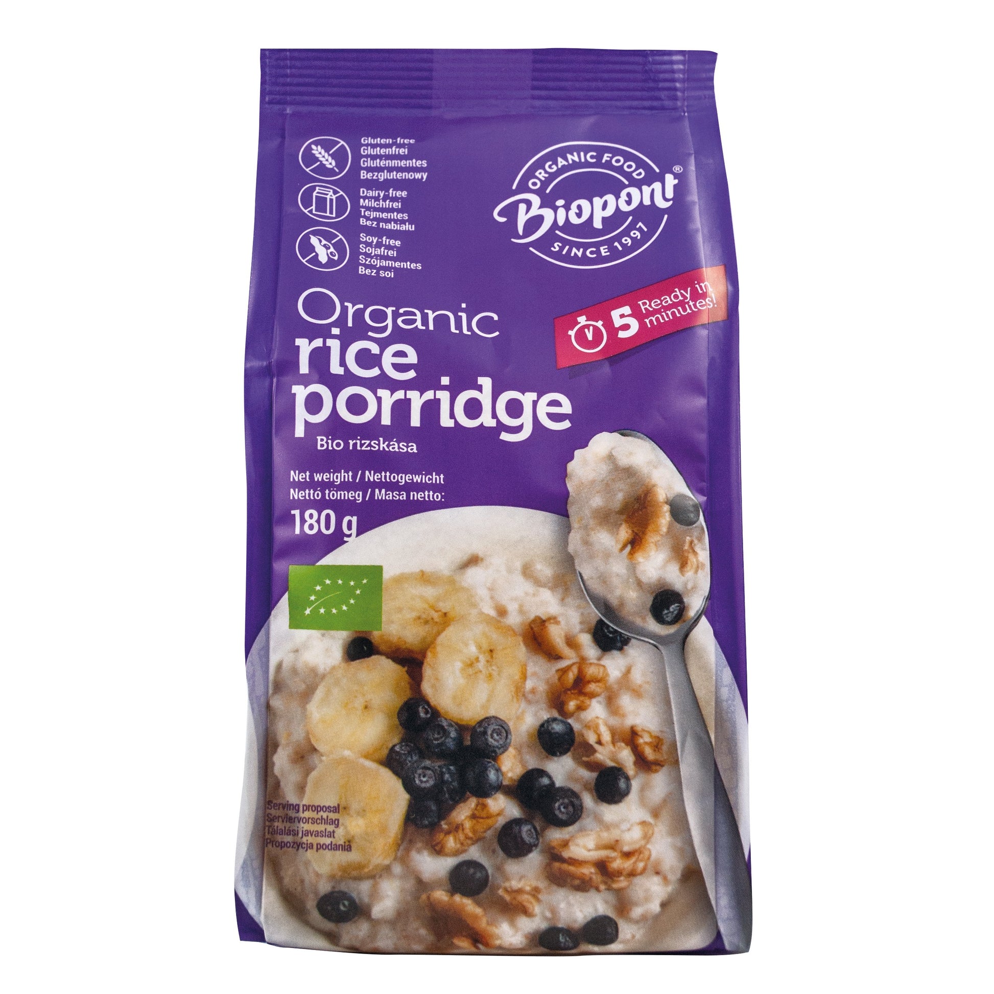 Biopont organická ryžová kaša 180 g - 57691