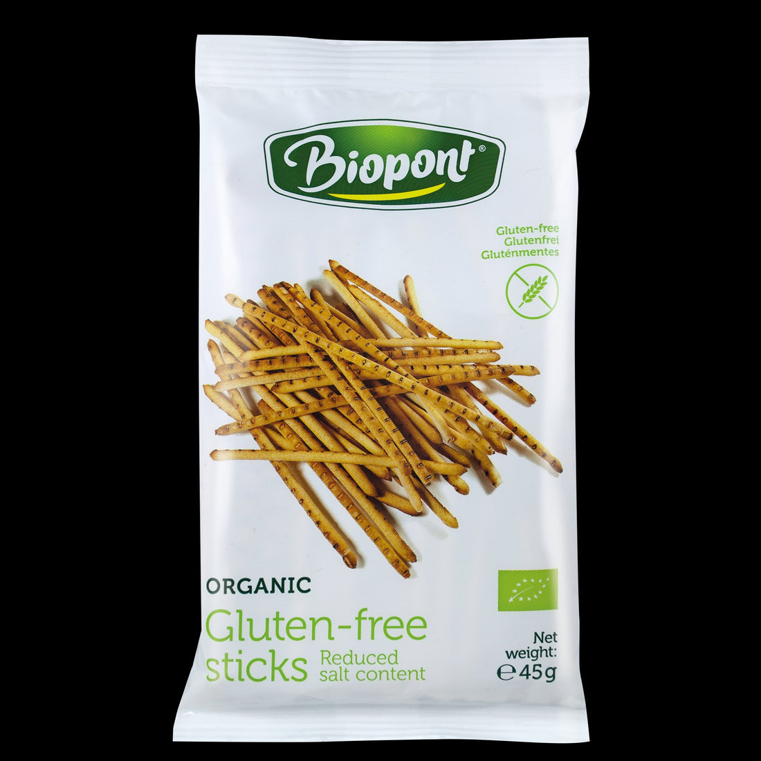Biopont organické bezlepkové soľné tyčinky 45 g - 52173