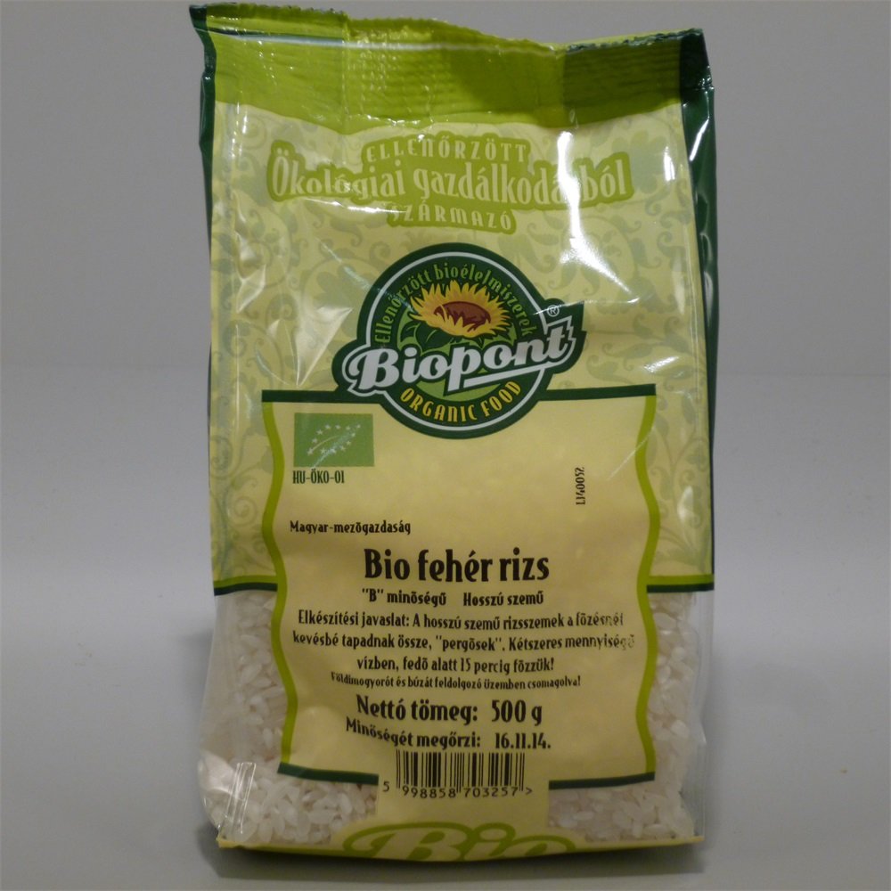 Biopont organická biela ryža dlhozrnná 500 g - 21755