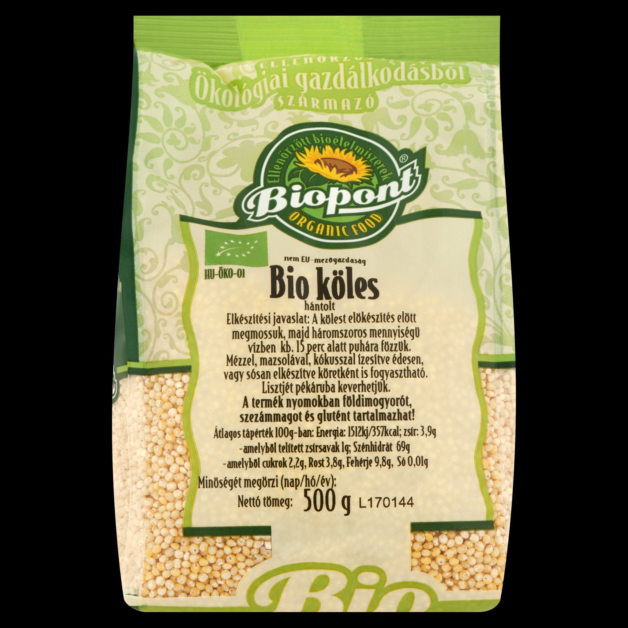 Biopont organické lúpané proso 500 g - 21765
