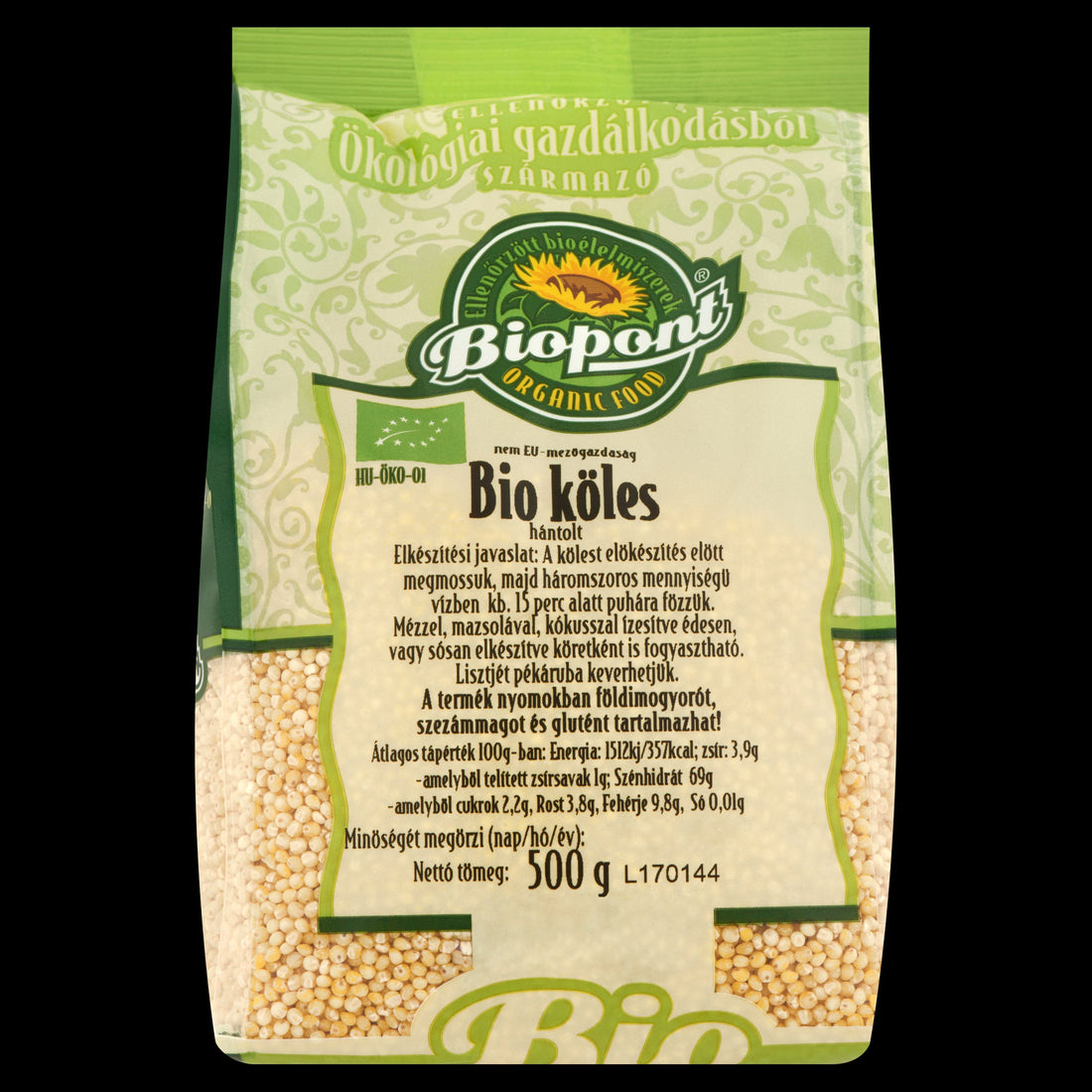 Biopont organické lúpané proso 500 g - 21765