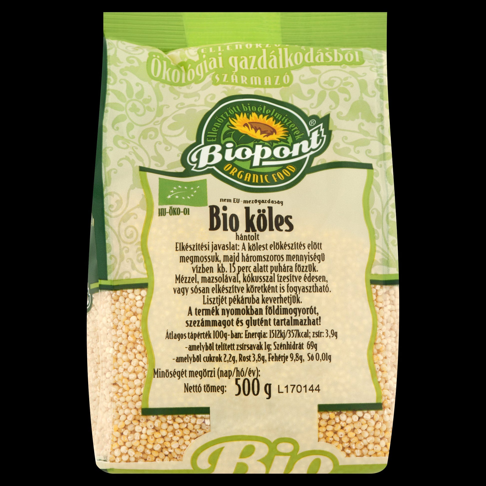 Biopont organické lúpané proso 500 g - 21765