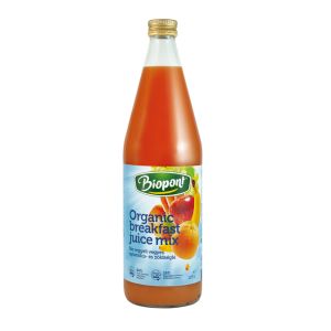 Biopont bio raňajkový zmiešaný ovocný a zeleninový džús 750 ml