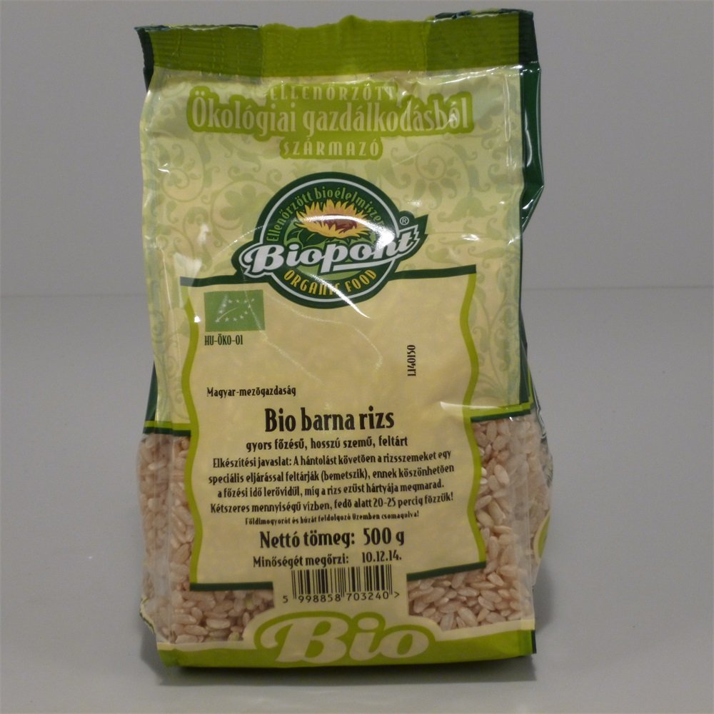 Biopont bio hnedá ryža rýchlovarná 500 g - 21745
