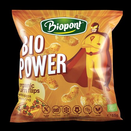 Biopont bio power extrudovaná kukuričná pizza s príchuťou 55 g - 92601
