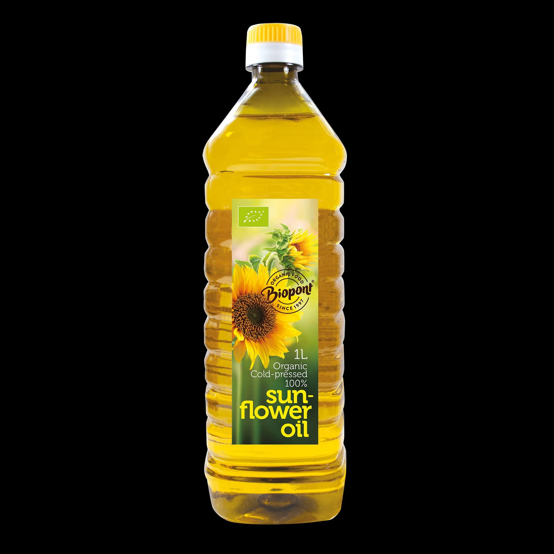 Biopont organický slnečnicový olej lisovaný za studena 1000 ml - 34188