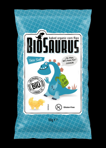Biopont organický kukuričný snack morská soľ biosaurus 50 g - 34158