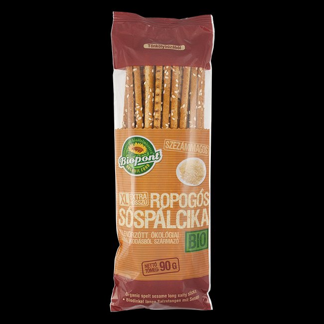 Biopont organické xl dlhé chrumkavé slané tyčinky so sezamom 90 g - 34157