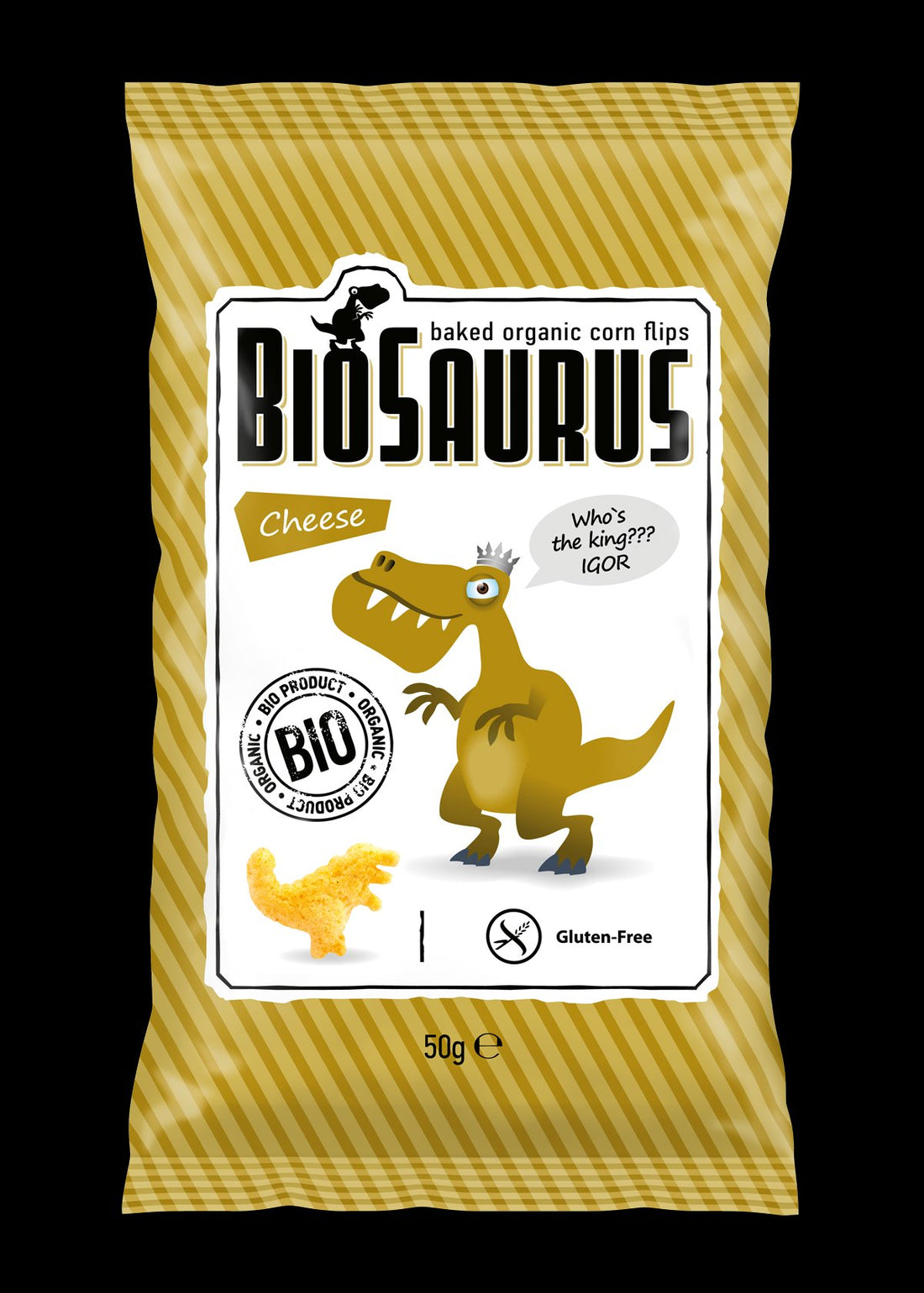 Biopont bio kukuričný snack so syrom biosaurus igor 50 g - 34279