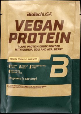 Biotech veganský proteín s príchuťou vanilkového koláča 25 g - 87169