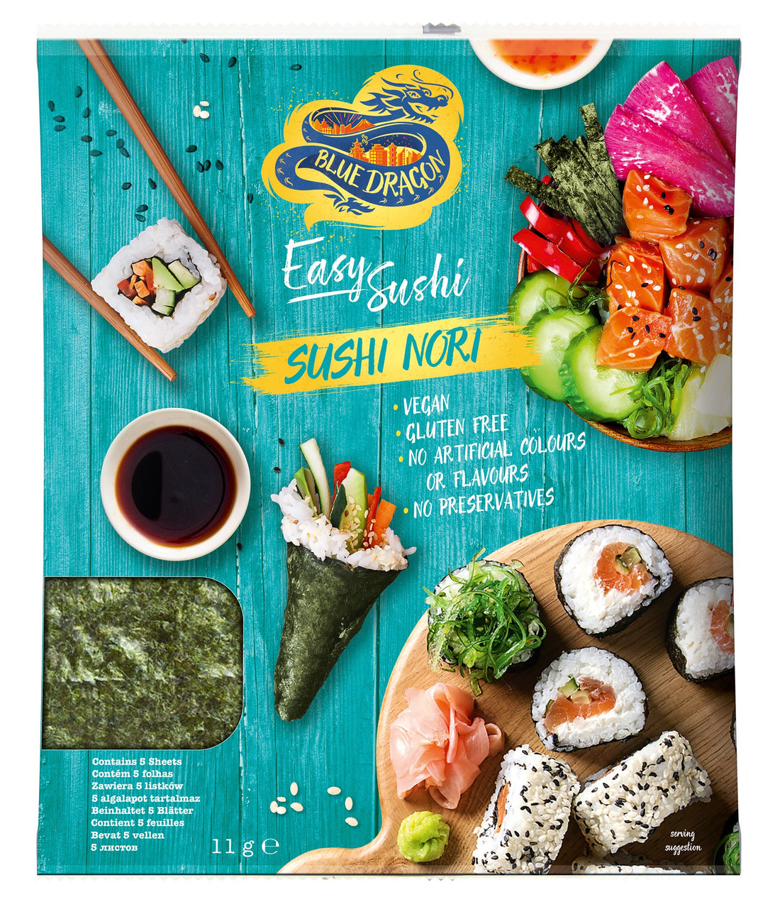 Blue Dragon sushi nori riasy 11 g - 90754