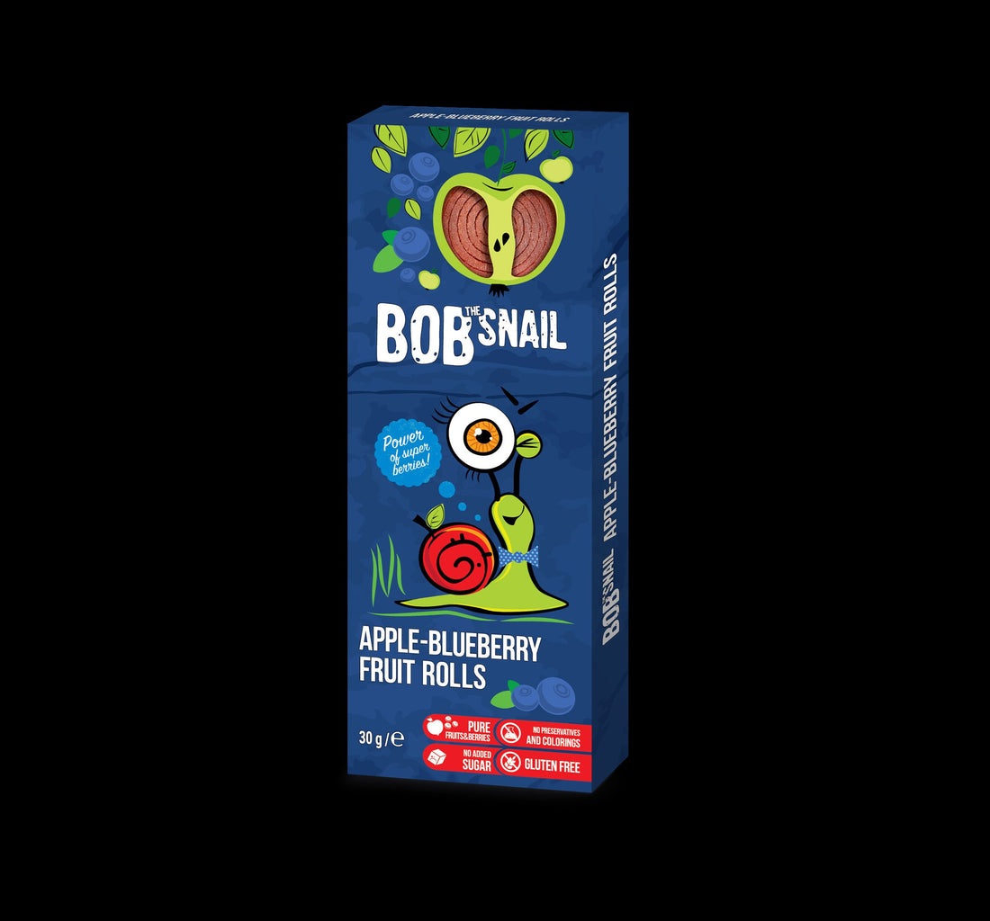 Bob Snail ovocné rolky, jablko-čučoriedka 30 g - 88356