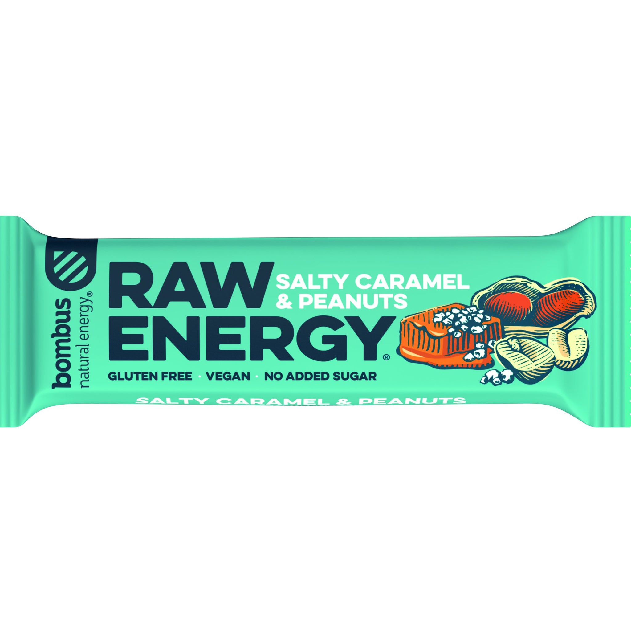 Bombus raw tyčinka so slaným karamelom a arašidmi 50 g - 87092